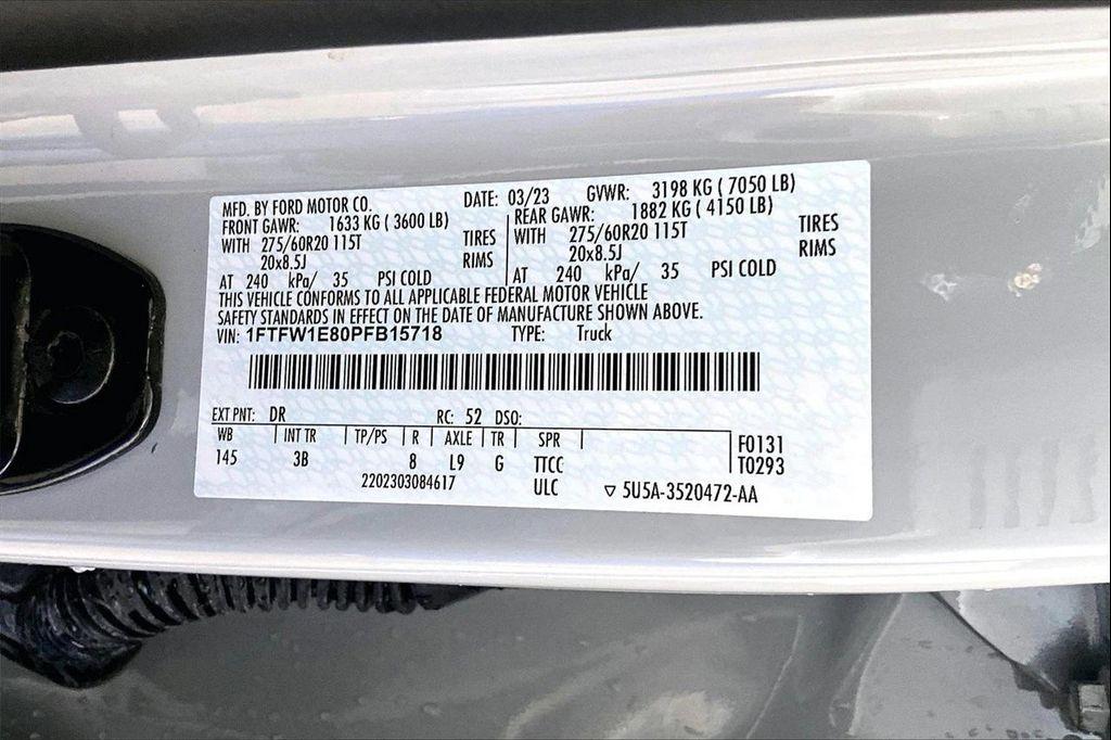 used 2023 Ford F-150 car, priced at $52,321
