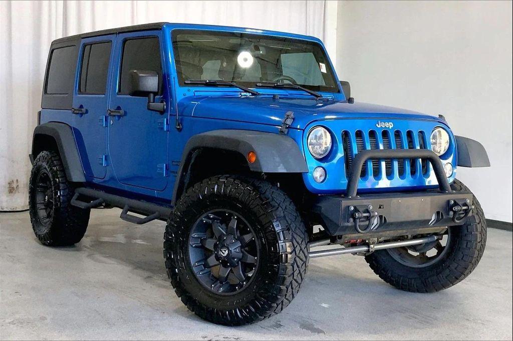 used 2015 Jeep Wrangler Unlimited car, priced at $18,997