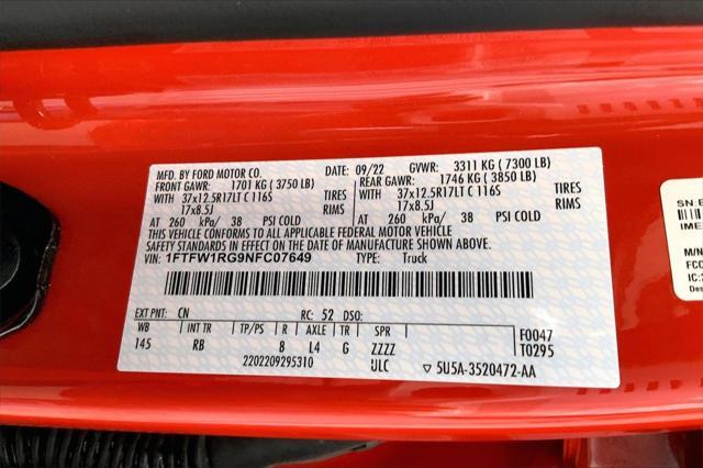 used 2022 Ford F-150 car, priced at $68,991