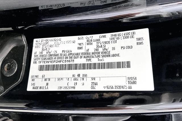used 2017 Ford F-150 car, priced at $22,991