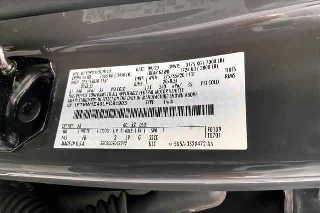 used 2020 Ford F-150 car, priced at $26,991
