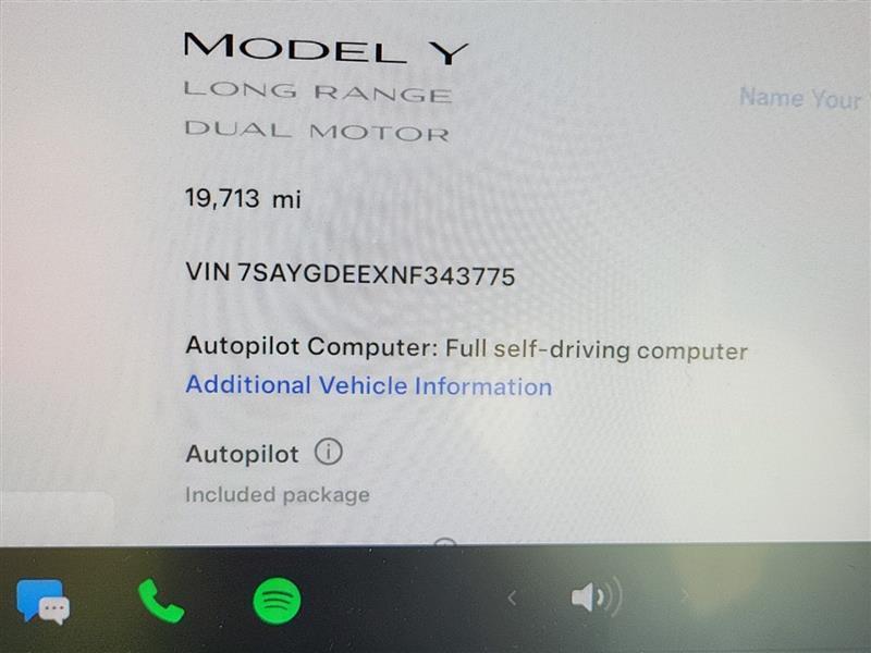 used 2022 Tesla Model Y car, priced at $33,995