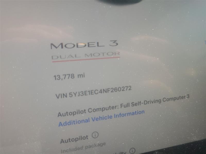 used 2022 Tesla Model 3 car, priced at $26,995