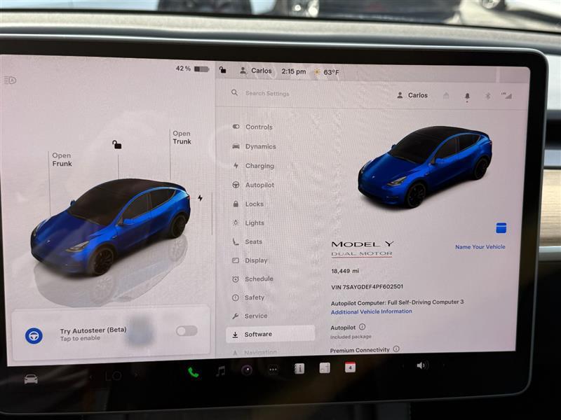 used 2023 Tesla Model Y car, priced at $34,995