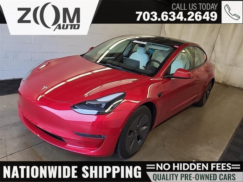 used 2022 Tesla Model 3 car, priced at $27,995