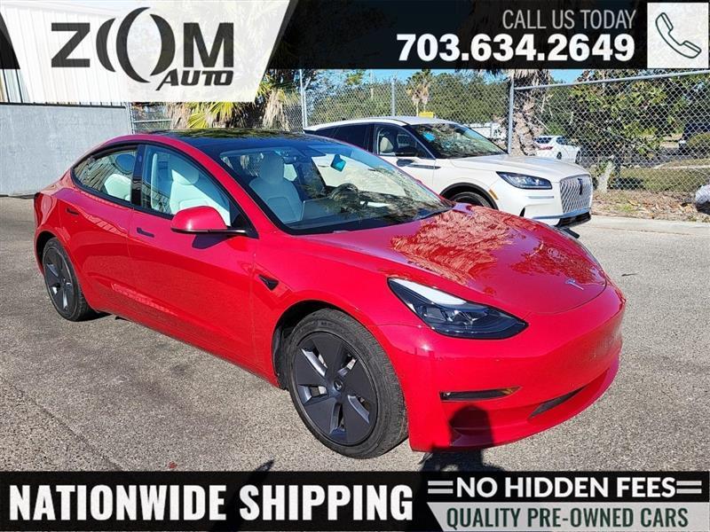 used 2022 Tesla Model 3 car, priced at $27,995