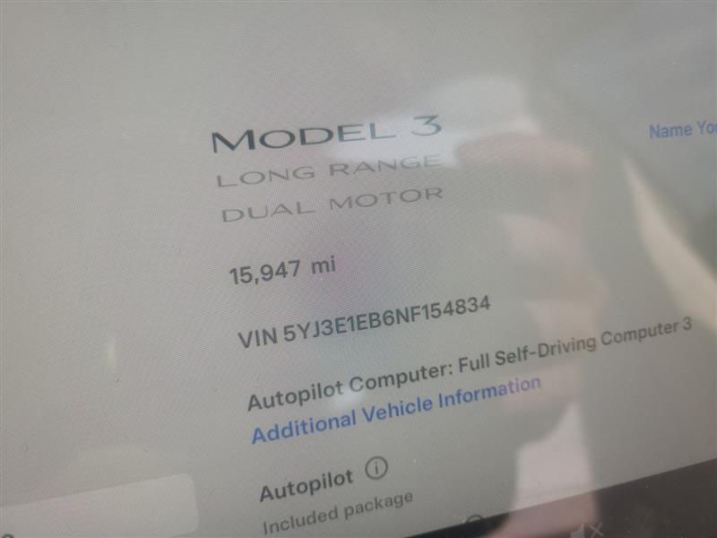 used 2022 Tesla Model 3 car, priced at $28,995