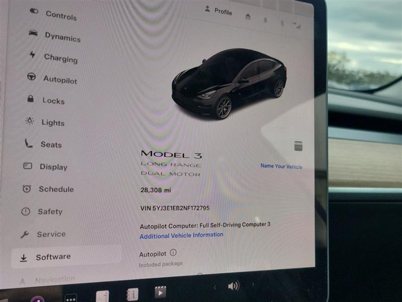 used 2022 Tesla Model 3 car, priced at $28,995