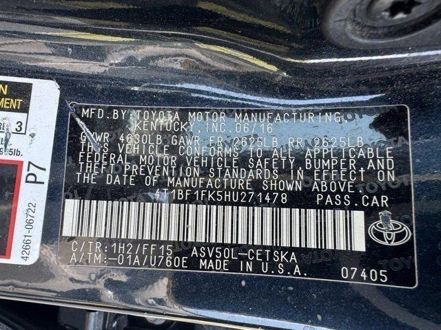 used 2017 Toyota Camry car, priced at $14,989