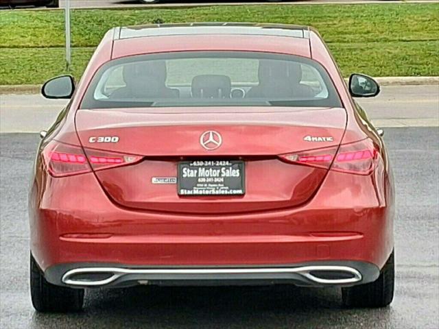 used 2022 Mercedes-Benz C-Class car, priced at $34,799