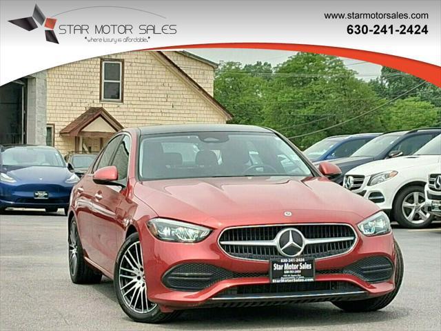 used 2022 Mercedes-Benz C-Class car, priced at $34,799