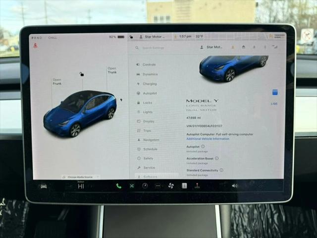 used 2020 Tesla Model Y car, priced at $26,899