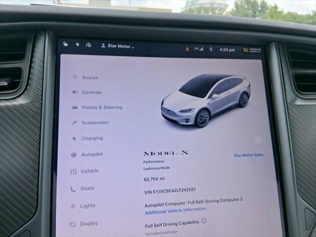 used 2020 Tesla Model X car, priced at $39,985