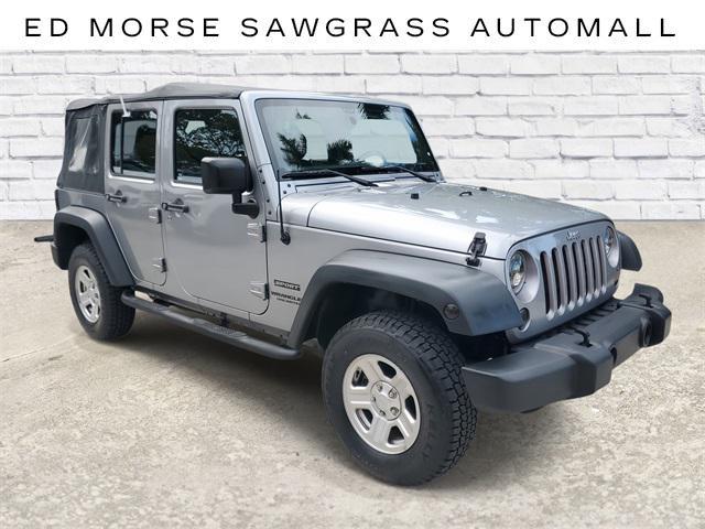 used 2017 Jeep Wrangler Unlimited car, priced at $18,369