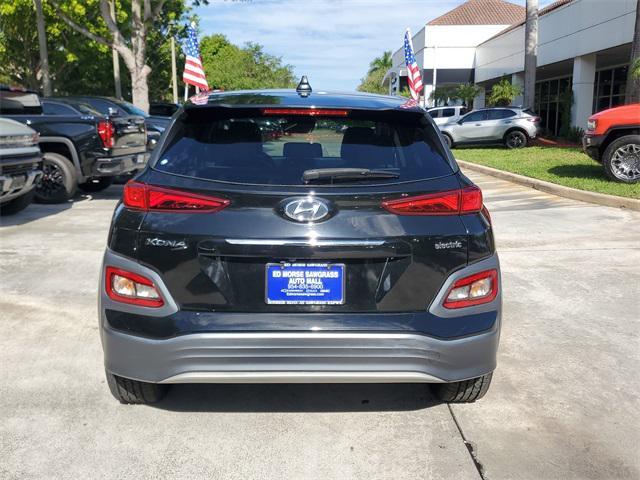 used 2021 Hyundai Kona EV car, priced at $15,650