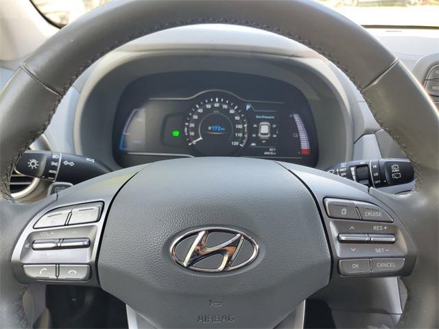 used 2021 Hyundai Kona EV car, priced at $15,650