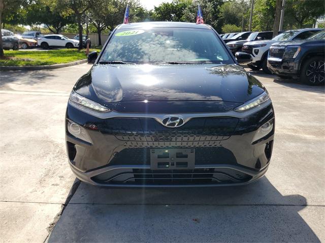 used 2021 Hyundai Kona EV car, priced at $15,650