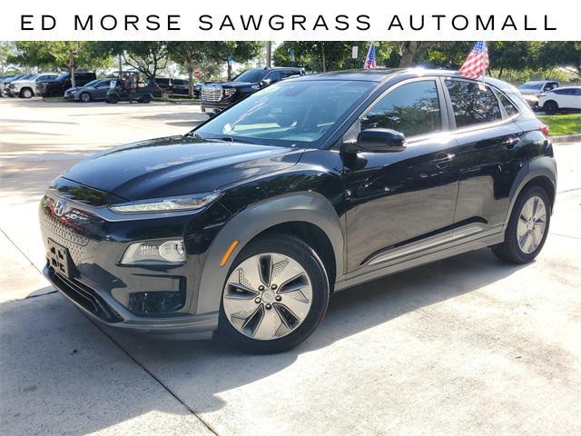 used 2021 Hyundai Kona EV car, priced at $15,650