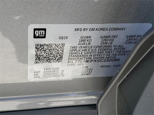 new 2025 Chevrolet Trax car, priced at $25,735