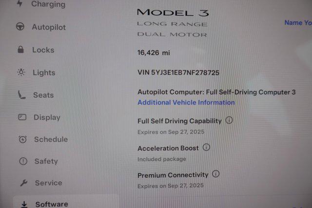 used 2022 Tesla Model 3 car, priced at $28,995