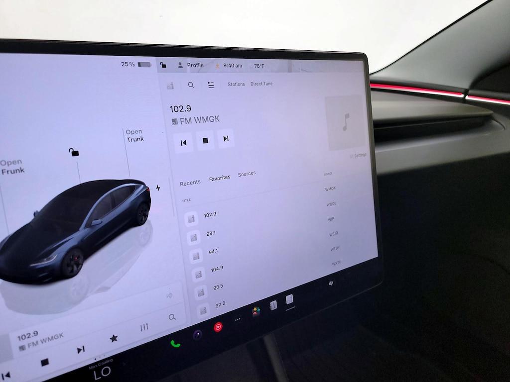 used 2025 Tesla Model 3 car, priced at $49,998