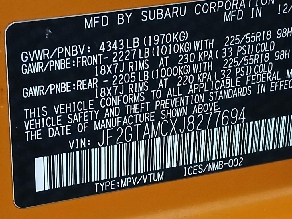 used 2018 Subaru Crosstrek car, priced at $22,900