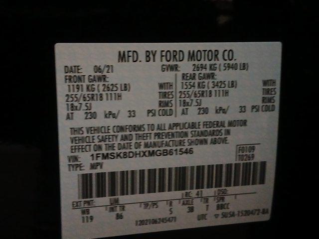 used 2021 Ford Explorer car, priced at $32,700