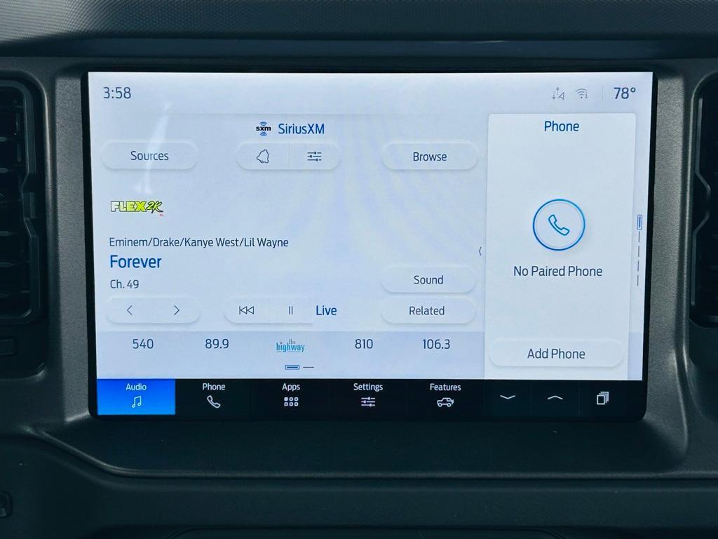 new 2025 Ford Bronco car, priced at $39,925