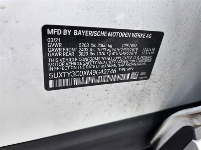 used 2021 BMW X3 car, priced at $27,917