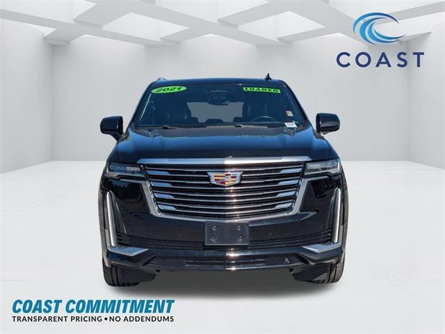 used 2021 Cadillac Escalade car, priced at $63,491