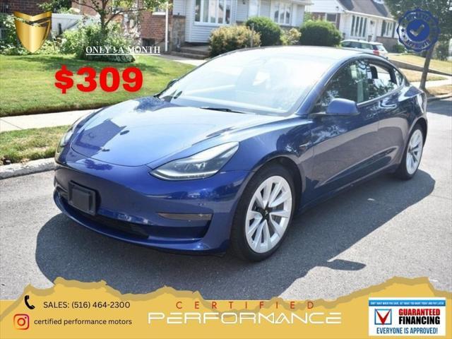 used 2022 Tesla Model 3 car, priced at $17,488