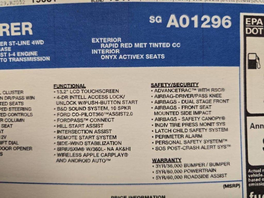 used 2025 Ford Explorer car, priced at $43,400