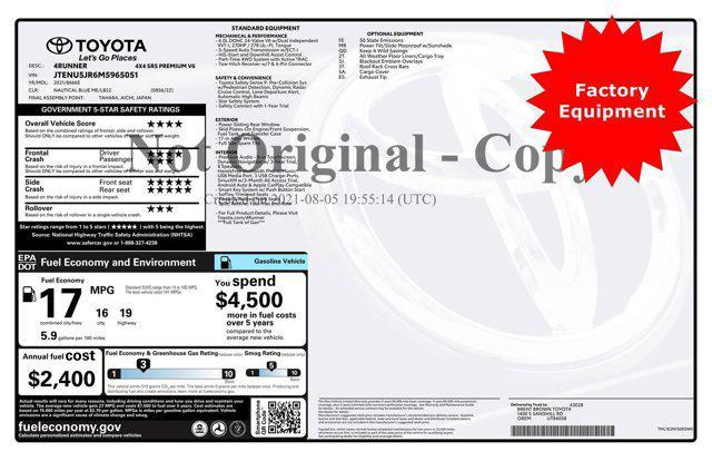 used 2021 Toyota 4Runner car, priced at $40,600