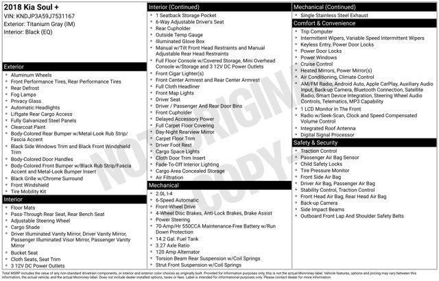 used 2018 Kia Soul car, priced at $10,572