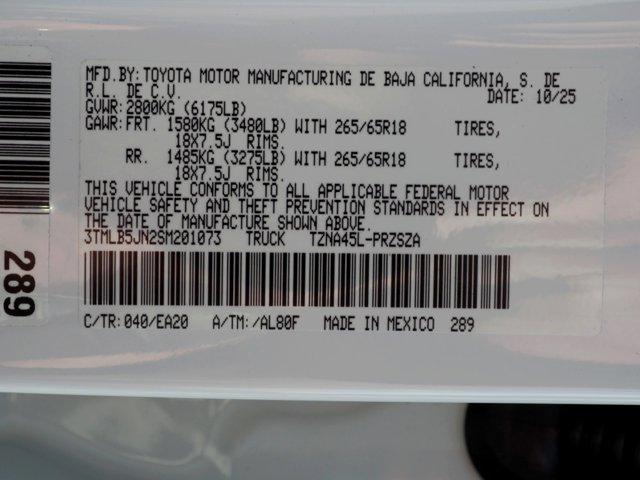 new 2025 Toyota Tacoma car, priced at $50,438