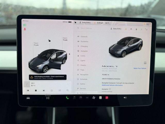 used 2020 Tesla Model Y car, priced at $22,995