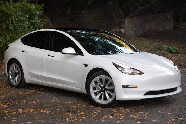 used 2022 Tesla Model 3 car, priced at $33,995