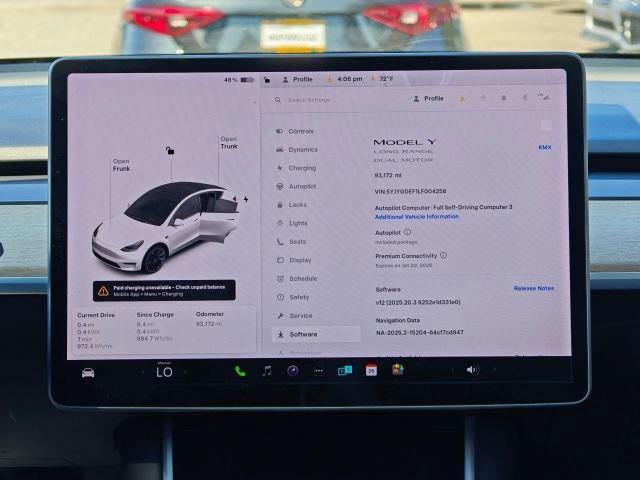 used 2020 Tesla Model Y car, priced at $20,995