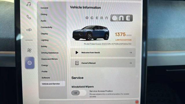 used 2023 Fisker Ocean car, priced at $16,995