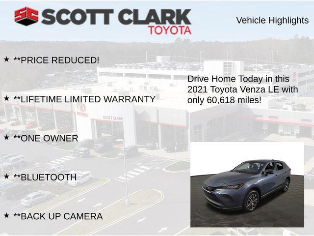 used 2021 Toyota Venza car, priced at $25,405