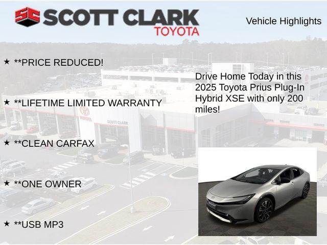 used 2025 Toyota Prius Plug-In Hybrid car, priced at $36,164