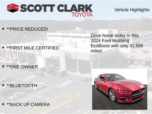 used 2024 Ford Mustang car, priced at $27,220