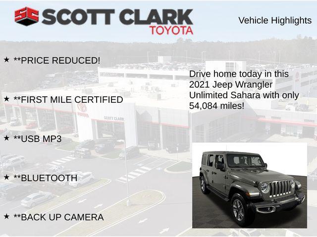 used 2021 Jeep Wrangler Unlimited car, priced at $32,543