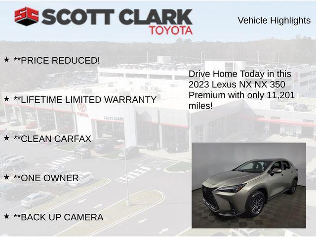 used 2023 Lexus NX 350 car, priced at $40,880