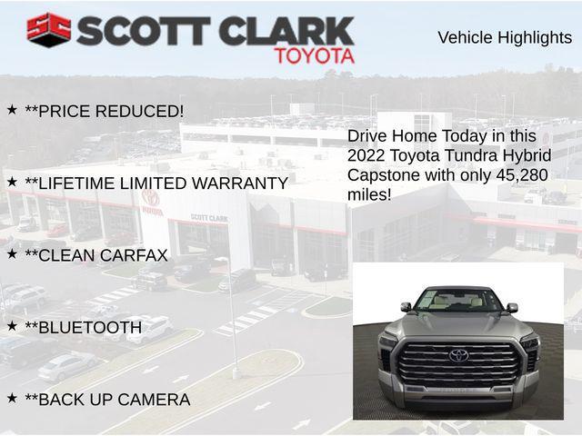 used 2022 Toyota Tundra Hybrid car, priced at $53,765