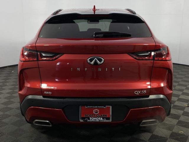 used 2022 INFINITI QX55 car, priced at $31,485