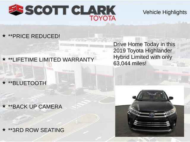 used 2019 Toyota Highlander Hybrid car, priced at $31,100