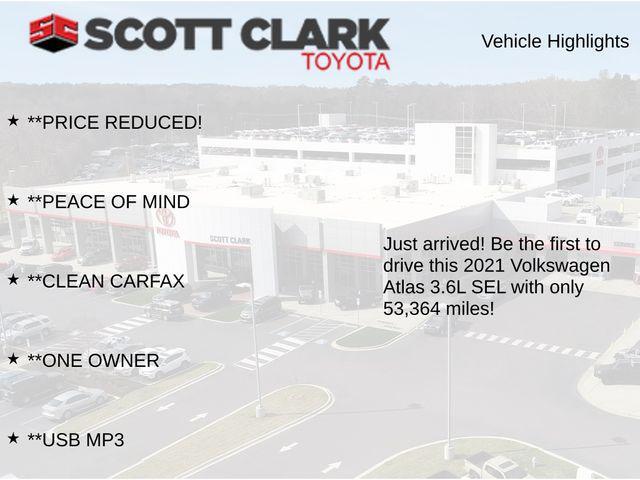 used 2021 Volkswagen Atlas car, priced at $25,620