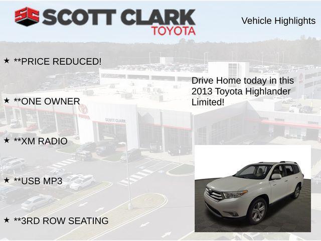 used 2013 Toyota Highlander car, priced at $13,090