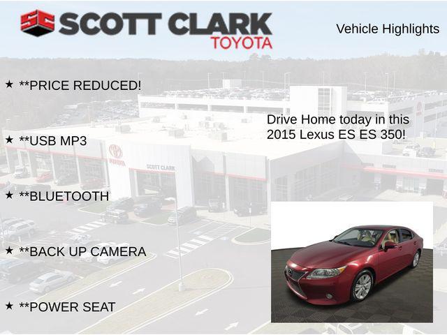 used 2015 Lexus ES 350 car, priced at $14,674